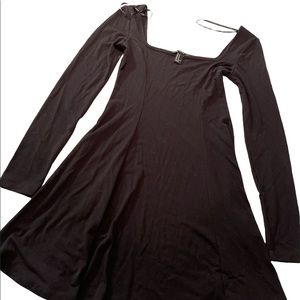 Forever 21 black long sleeve dress